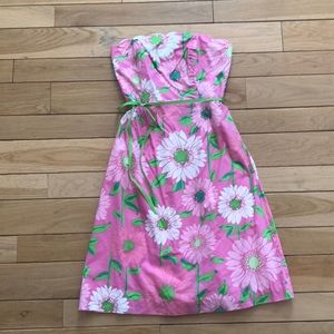 Lilly Pulitzer Hibiscus Pink Cabana Floral Dress